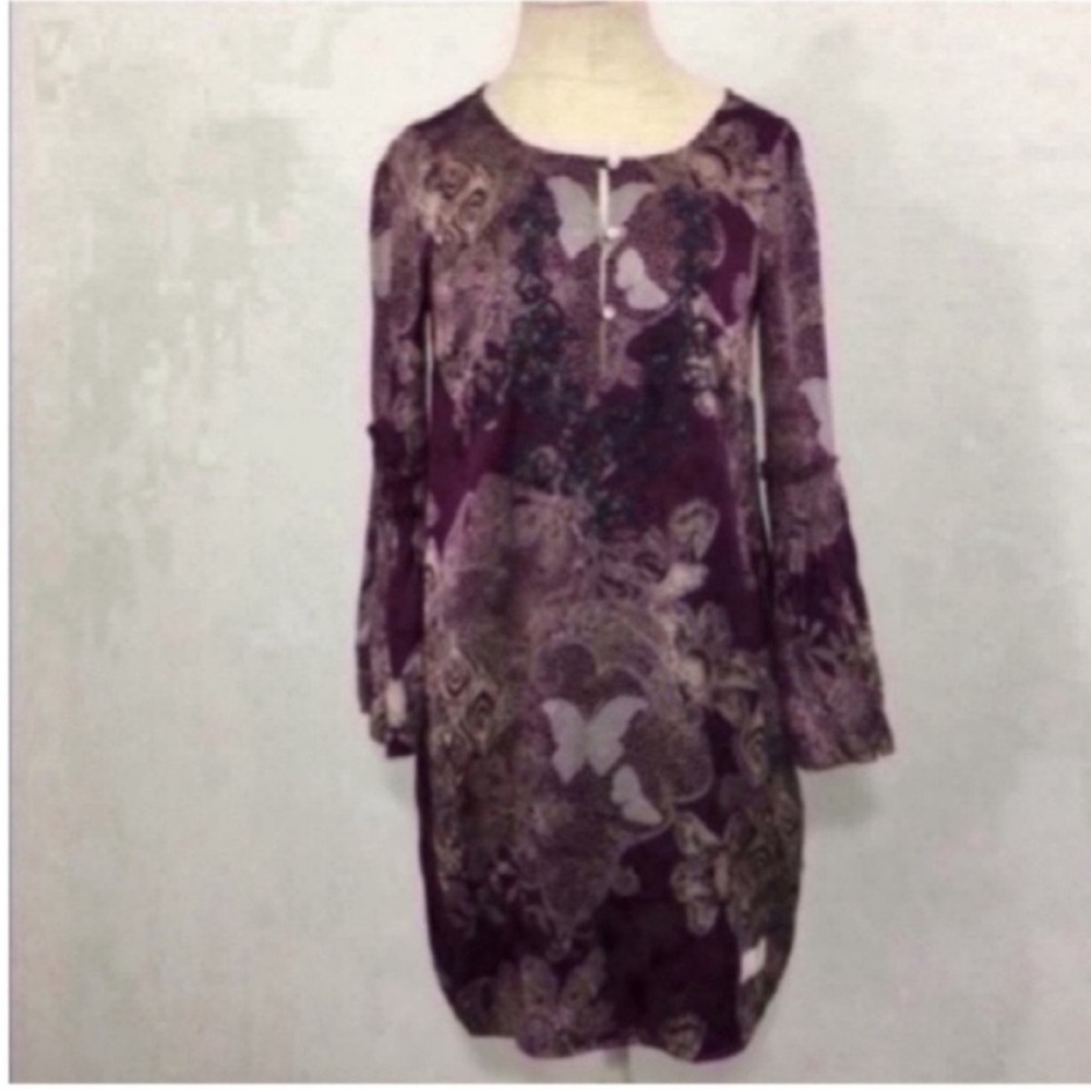 Odd Molly Purple and Gray Textured Dress